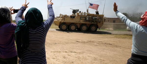 Америчка војна возила у сиријској провинцији Амуда - Sputnik Србија
