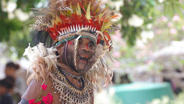 Pripadnik plemena iz Papua Nove Gvineje - Sputnik Srbija