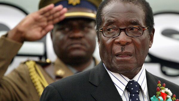 Predsednik Zimbabvea Robert Mugabe u Harareu, 16.jula 2008. - Sputnik Srbija