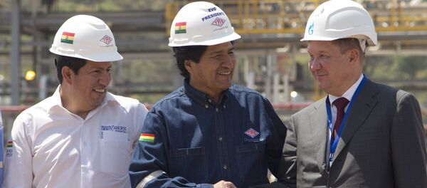 Ево Моралес и Алексеј Милер - Sputnik Србија