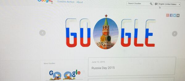 Гуглов цртеж у част Дана Русије из 2015. године Гуглов цртеж у част Дана Русије из 2015. године - Sputnik Србија