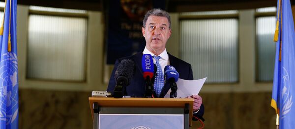 Glavni tužilac Haškog tribunala Serž Bramerc na konferenciji za novinare povodom presude Ratku Mladiću Glavni tužilac Haškog tribunala Serž Bramerc na konferenciji za novinare povodom presude Ratku Mladiću - Sputnik Srbija