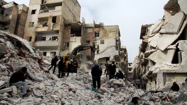 Рушевине у граду Арихи, Сирија - Sputnik Србија