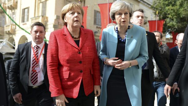 Немачка канцеларка Ангела Меркел и британска премијерка Тереза Меј - Sputnik Србија