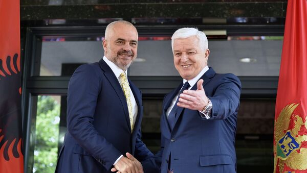 Premijer Albanije Edi Rama i premijer Crne Gore Duško Marković - Sputnik Srbija