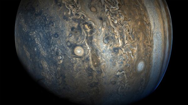 Južna polulopta Jupitera viđena sa kosmičkog broda Džuno - Sputnik Srbija