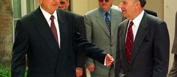 Фрањо Туђман и Алија Изетбеговић у Сплиту, 6. августа 1997. - Sputnik Србија