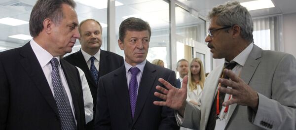 Министар спорта Русије Виталиј Мутко, заменик министра Дмитриј Козак и директор московксог антидопинг центра Григориј Родченков Министар спорта Русије Виталиј Мутко, заменик министра Дмитриј Козак и директор московксог антидопинг центра Григориј Родченков - Sputnik Србија