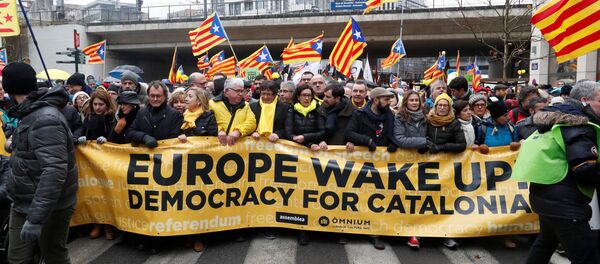 Protesti Katalonaca u Briselu 12.07.2017 - Sputnik Srbija