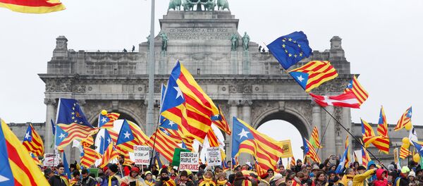 Протести Каталонаца у Бриселу - Sputnik Србија