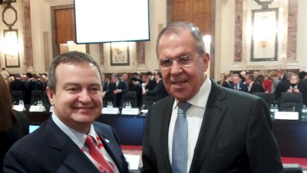 Ministri spoljnih poslova Srbije i Rusije Ivica Dačić i Sergej Lavrov - Sputnik Srbija