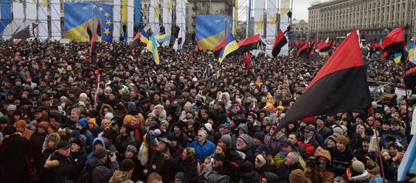Protesti u Kijevu pristalica Sakašvilija - Sputnik Srbija