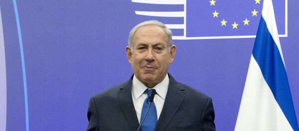 Премијер Израела Бењамин Нетанијаху говори на конференцији за медије у седишту Савета ЕУ у Бриселу - Sputnik Србија