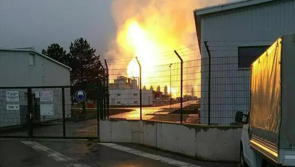Eksplozija gasovoda u Baumgartenu u Austriji - Sputnik Srbija