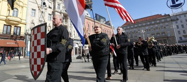 Усташе у Загребу Усташе у Загребу - Sputnik Србија