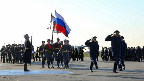Руска војска у бази Хмејмим у Сирији - Sputnik Србија