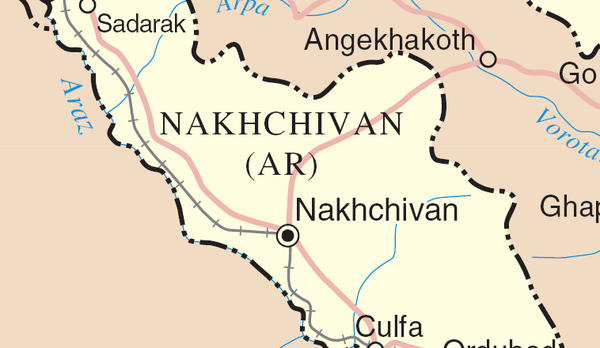 Мапа Нахчивана - Sputnik Србија