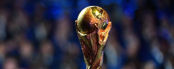 Trofej svetskog šampiona u fudbalu. Trofej svetskog šampiona u fudbalu. - Sputnik Srbija