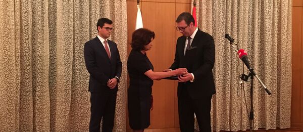 Председник Србије Александар Вучић у Москви на додели постхумног одликовања Виталију Чуркину Председник Србије Александар Вучић у Москви на додели постхумног одликовања Виталију Чуркину - Sputnik Србија