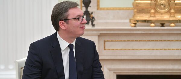 Председник Србије Александар Вучић у Кремљу Председник Србије Александар Вучић у Кремљу - Sputnik Србија