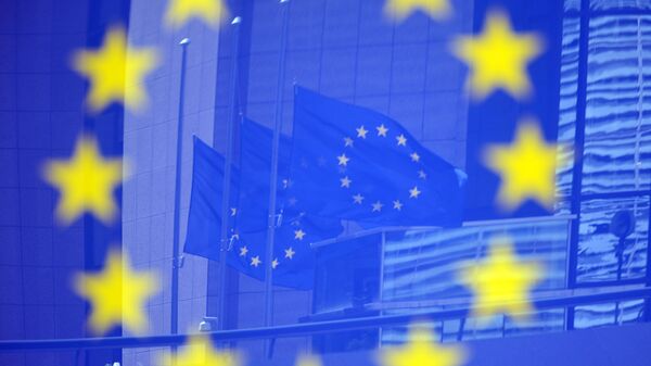 Zastave EU u Briselu - Sputnik Srbija