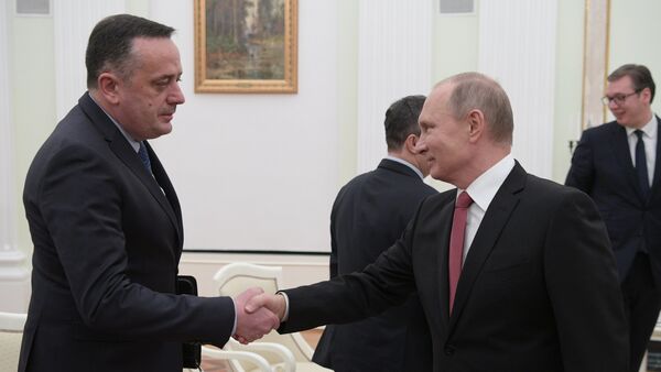 Ministar energetike u Srbije Aleksandar Antić i predsednik Rusije Vladimir Putin - Sputnik Srbija