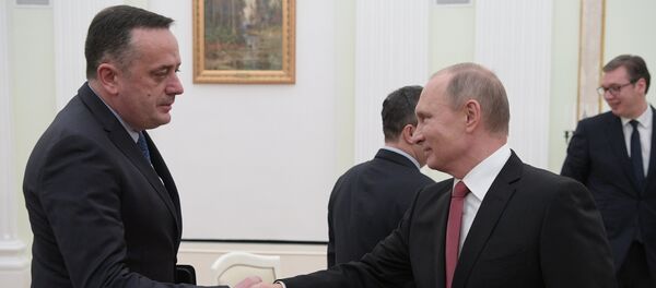 Министар енергетике у Србије Александар Антић и председник Русије Владимир Путин Министар енергетике у Србије Александар Антић и председник Русије Владимир Путин - Sputnik Србија