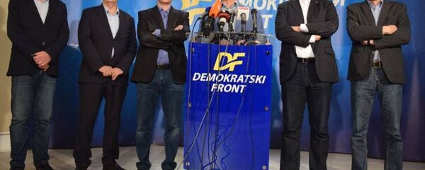 Konferencija za novinare Demokratskog fronta Konferencija za novinare Demokratskog fronta - Sputnik Srbija