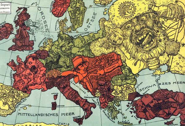 Zapadna štampa: Karikatura ruskog medveda za vreme Prvog svetskog rata Zapadna štampa: Karikatura ruskog medveda za vreme Prvog svetskog rata - Sputnik Srbija