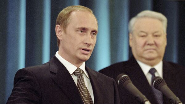 Владимир Путин и Борис Јељцин - Sputnik Србија