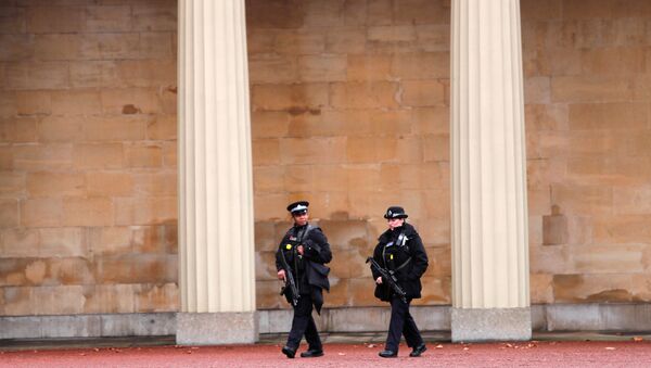 Pripadnici policije patroliraju Vestminsterom u Londonu - Sputnik Srbija