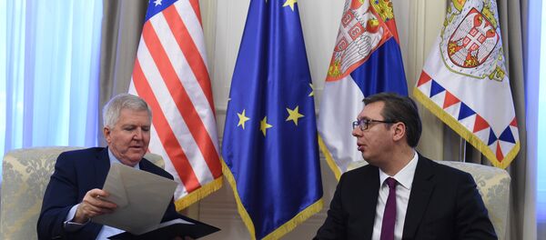 Kajl Skot i Aleksandar Vučić - Sputnik Srbija