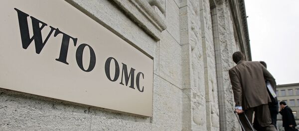 Званичници улазе у седиште Светске трговинске организације (СТО) у Женеви - Sputnik Србија