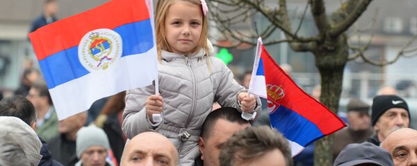 Девојчица на прослави Дана Републике Српске у Бањалуци. - Sputnik Србија