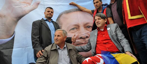 Portret Redžepa Tajipa Erdogana u Sarajevu - Sputnik Srbija