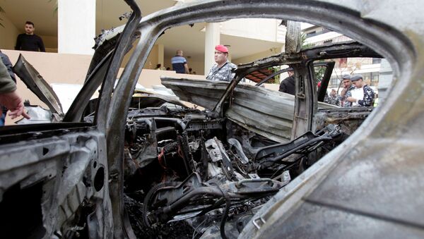 Дигнут у ваздух аутомобил једног од лидера Хамаса (фото) - Sputnik Србија