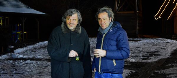 Емир Кустурица и Паоло Сорентино на Мећавнику Емир Кустурица и Паоло Сорентино на Мећавнику - Sputnik Србија