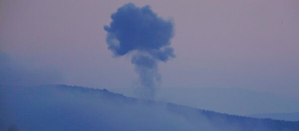 Поглед на сиријску провинцију Африн из турске провинције Килис - Sputnik Србија