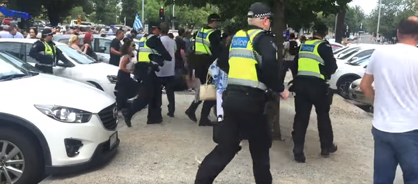 Sukob Grka i Makedonaca u Melburnu. Sukob Grka i Makedonaca u Melburnu. - Sputnik Srbija