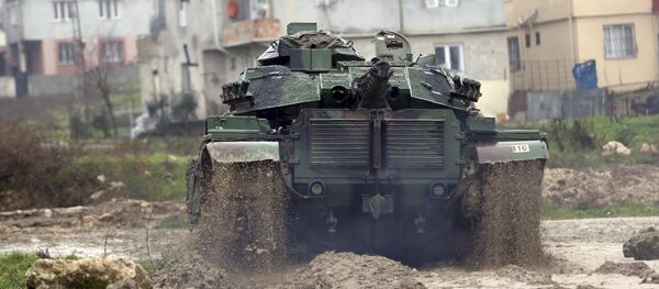 Turski tenk na granici sa Sirijom - Sputnik Srbija