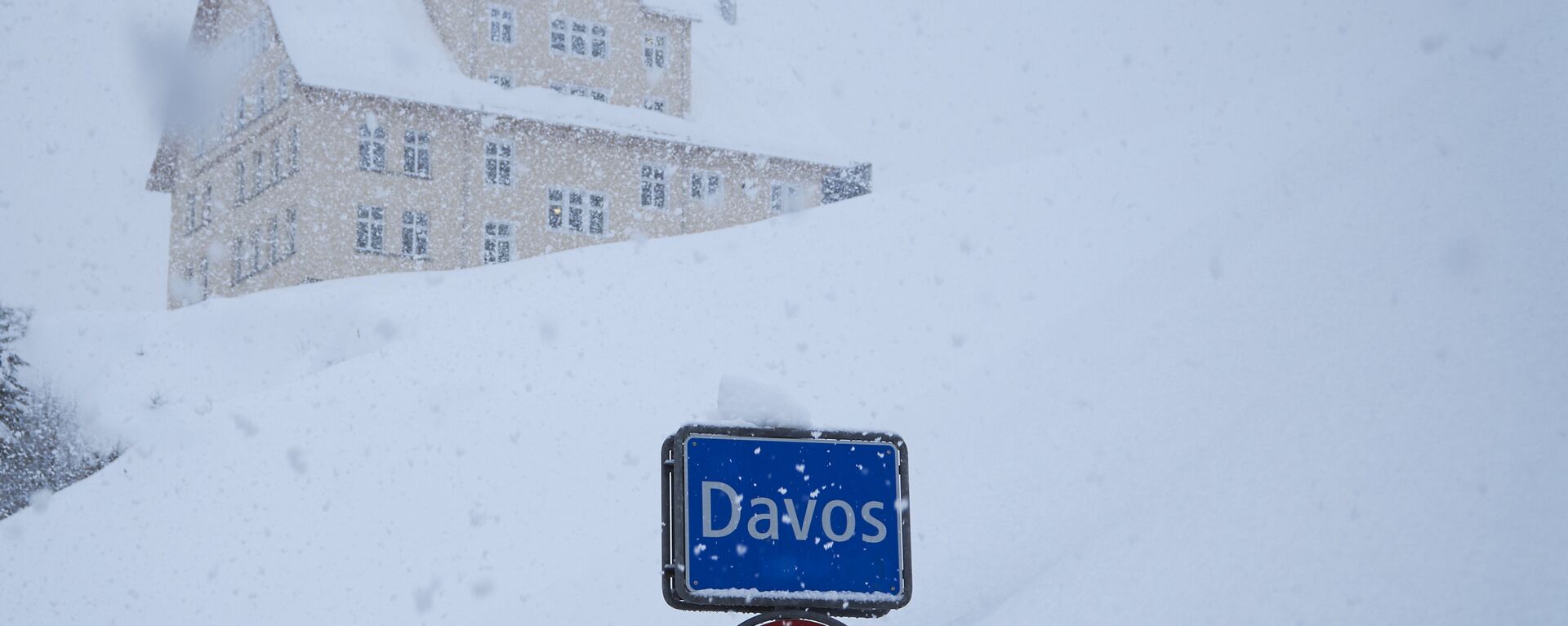 Sneg na ulazu u Davos u Švajcarskoj - Sputnik Srbija, 1920, 17.01.2024