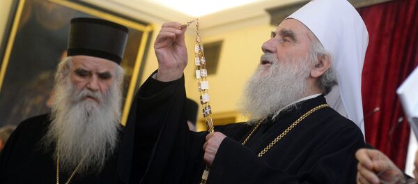Митрополит Амфилохије и патријарх Иринеј - Sputnik Србија