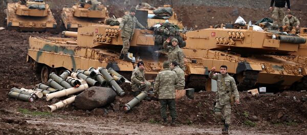 Турски војници на граници са Сиријом Турски војници на граници са Сиријом - Sputnik Србија