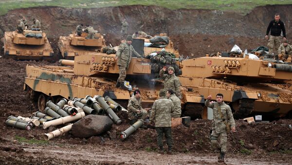 Турски војници на граници са Сиријом - Sputnik Србија