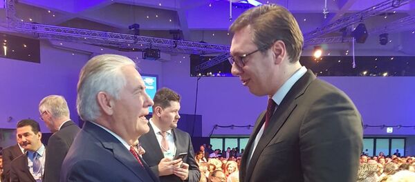 Александар Вучић и Рекс Тилерсон - Sputnik Србија