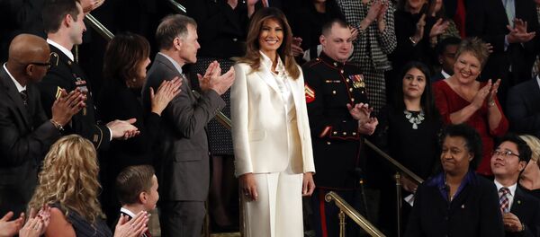 Меланија Трамп током говора о стању нације Меланија Трамп током говора о стању нације - Sputnik Србија