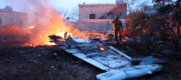 Место где је оборен Су-25 у Идлибу - Sputnik Србија