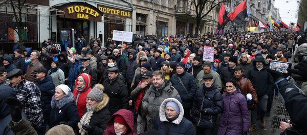 Marš pristalica Mihaila Sakašvila u Kijevu Marš pristalica Mihaila Sakašvila u Kijevu - Sputnik Srbija