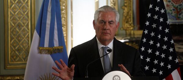 Američki državni sekretar Reks Tilerson na konferenciji za medije u Buenos Airesu - Sputnik Srbija