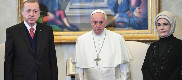 Redžep Tajip Erdogan i papa Franja - Sputnik Srbija